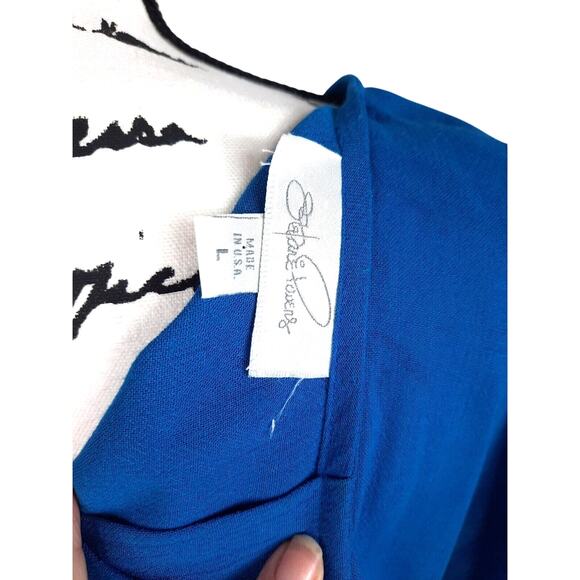 Vtg Back Button Ruched Side Pencil Skirt 2 Pc Suit Sz 10 Turquoise Office Siren - Picture 5 of 16